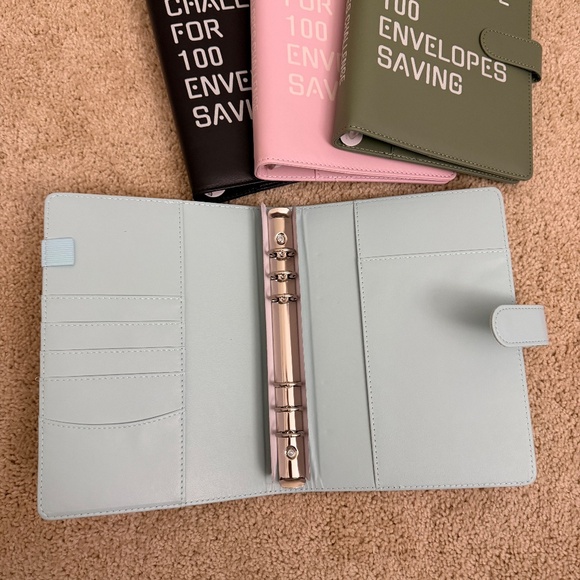 BLUE 100 Money Savings Challenge A5 Money Binder Book Money Budget Book Budget - Picture 2 of 8